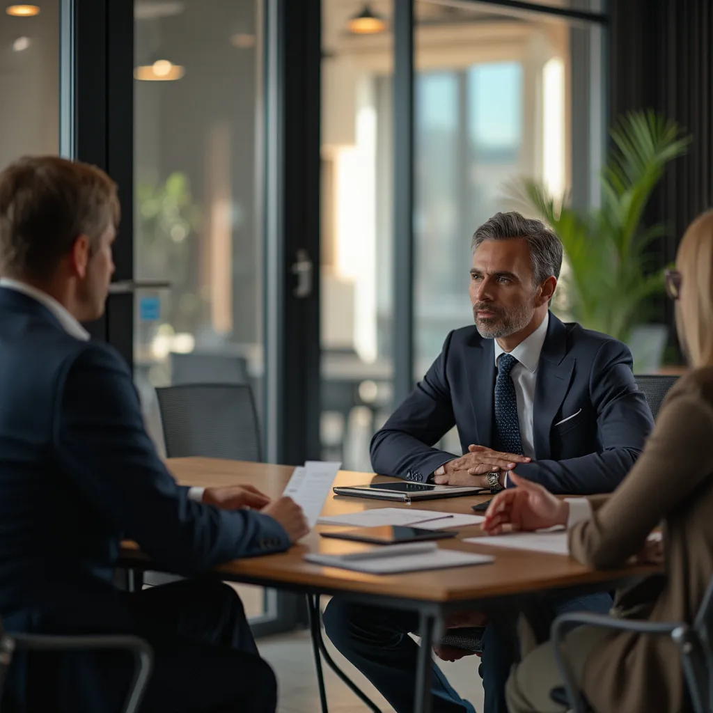 Investigadores analizando datos empresariales
